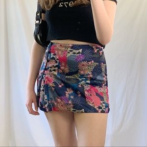 Patterned Zara Mini Skirt